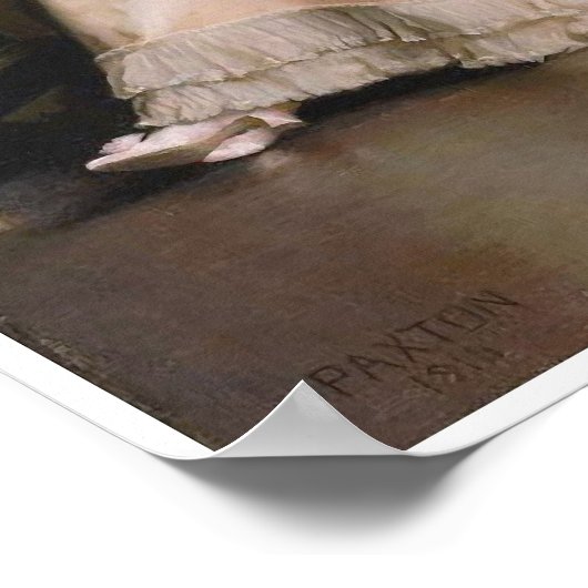 Poster Le nouveau collier, William McGregor Paxton (Coin)