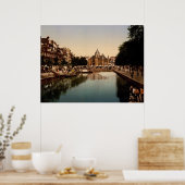 Poster Le nouveau marché et la bourse Amsterdam (Cuisine)