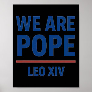 Poster Le nouveau pape américain Leo Xiv