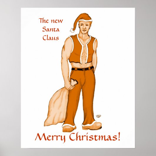 Poster Le nouveau Père Noël - Joyeux Noël ! (Devant)