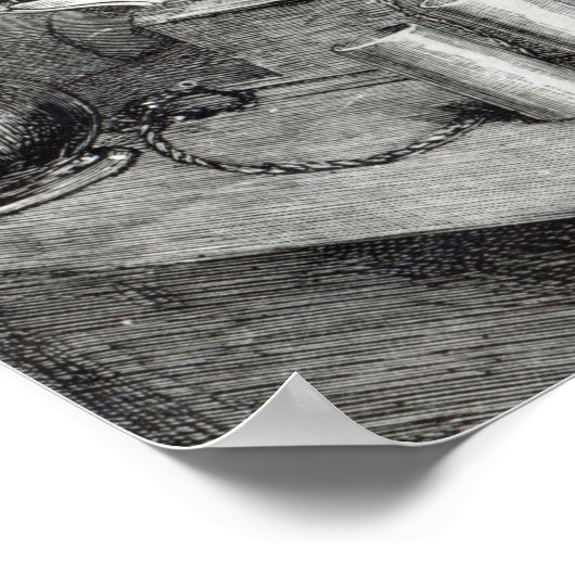 Poster Le nouveau phonographe de M. Edison (Coin)