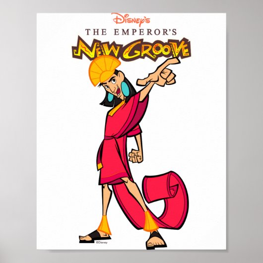 Poster Le Nouvel Empereur Kuzco (Devant)