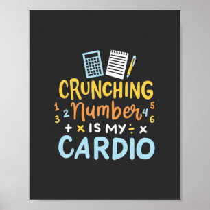 Poster Le Numéro De Crunning De La Comptable Est Mon Card