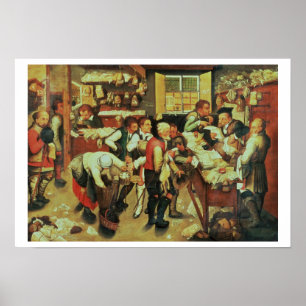 Poster Le paiement des dîmes (huile sur la toile)