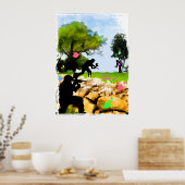 Poster Le Paintball au printemps (Cuisine)