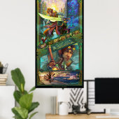 Poster le paladin - 24x48" (Bureau à domicile)