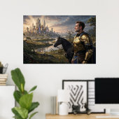 Poster Le Paladin Voyageur (Bureau à domicile)