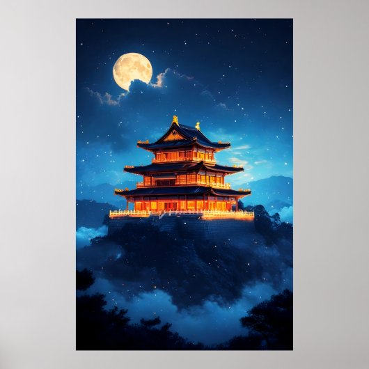 Poster Le Palais Céleste à Minuit (Devant)