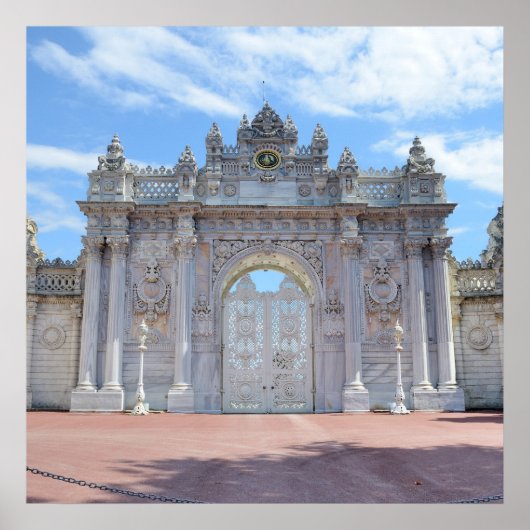 Poster Le palais de Dolmabahçe Istanbul (Devant)