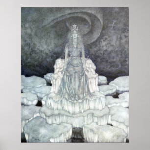 Poster Le Palais de la Reine des Neiges par Edmund Dulac
