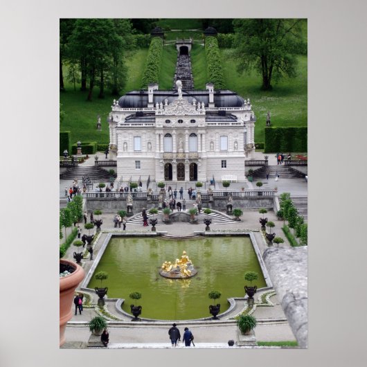 Poster Le palais de Linderhof (Devant)