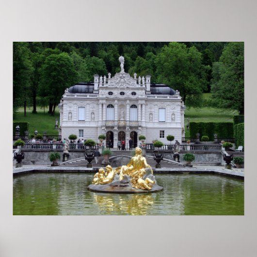 Poster Le palais de Linderhof (Devant)
