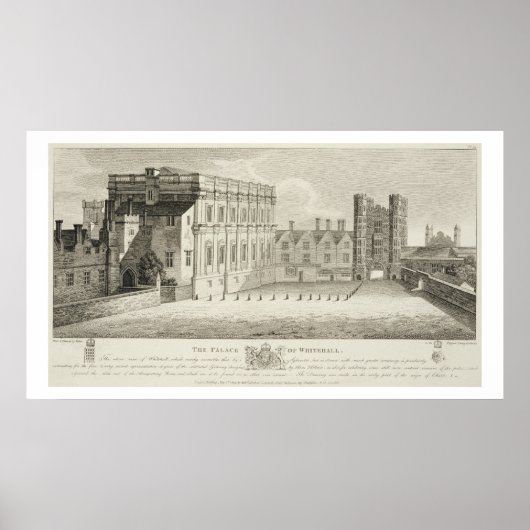 Poster Le Palais de Whitehall, d'un dessin dans le Pep (Devant)