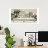 Poster Le Palais de Whitehall, d'un dessin dans le Pep (Bureau à domicile)