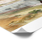 Poster Le Palais et les Jardins d'Ashref, Perse, assiette (Coin)