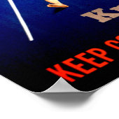 Poster Le paludisme vintage vous frappe à plat (Coin)