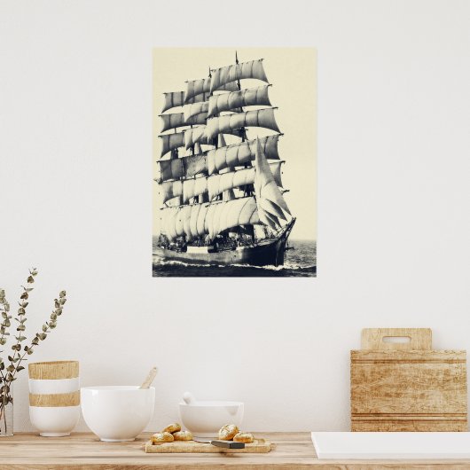 Poster Le Pamir barque (Cuisine)