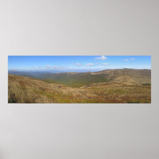 Poster Le panorama de Bieszczady (Devant)
