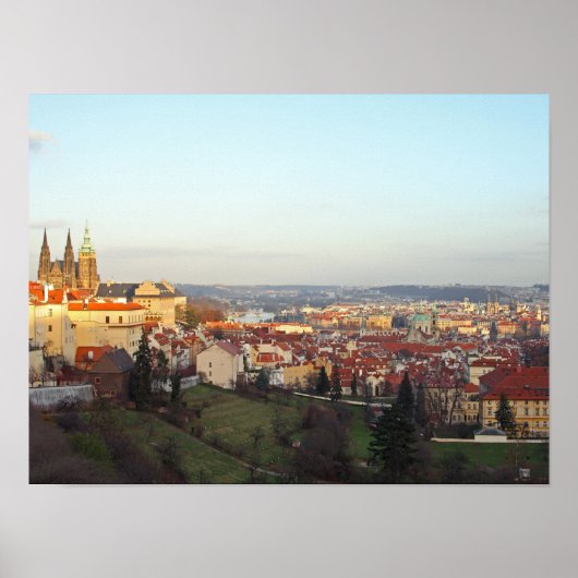 Poster Le panorama de Prague (Devant)