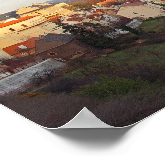 Poster Le panorama de Prague (Coin)