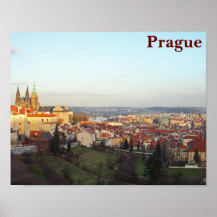 Poster Le panorama de Prague