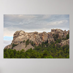 Poster Le panorama du mont Rushmore