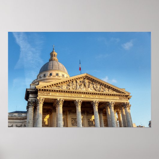 Poster Le Panthéon à Paris, France (Devant)