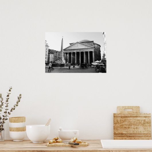 Poster Le Panthéon à Rome, Italie (Cuisine)