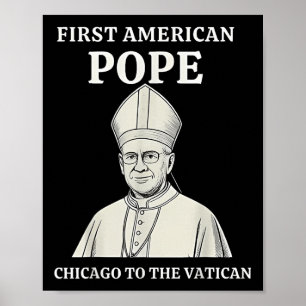 Poster Le Pape Bobby Chicago - Da Da Da L'Humour catholiq