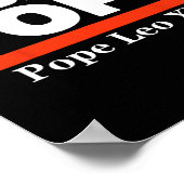 Poster Le pape de Chicago Leo Xiv Le cardinal Robert Prev (Coin)