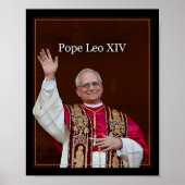 Poster Le Pape Leo Xiv (Devant)