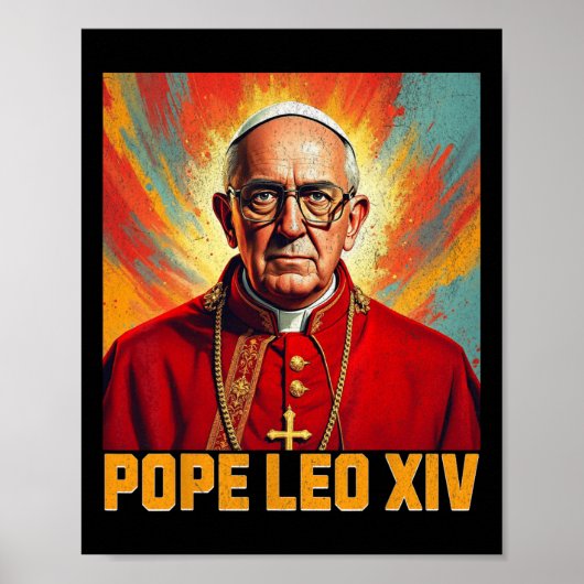 Poster Le Pape Leo Xiv - Nouveau Pape Leo Xiv 1 (Devant)