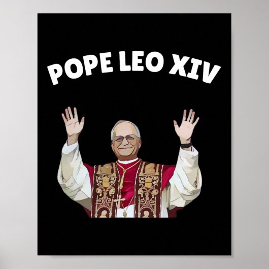 Poster Le Pape Leo Xiv - Nouveau Pape Léon Xiv (Devant)