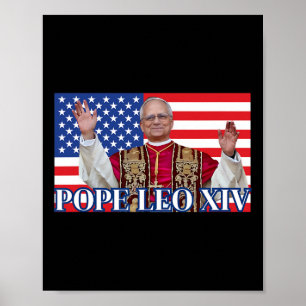 Poster Le Pape Leo Xiv Nouveau Pape Premier Pape Américai
