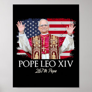 Poster Le Pape Leo Xiv Robert Francis Prévost Premier Amé
