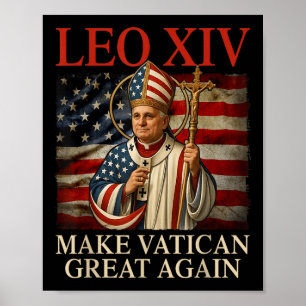 Poster Le Pape Léon Xiv Rendre la grandeur du Vatican au 