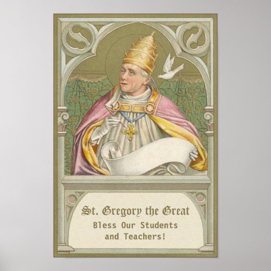 Poster Le pape Saint Grégoire le Grand (M 067) (Devant)