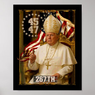Poster Le pape Trump et le président Trump