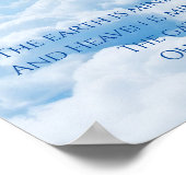 Poster Le paradis dans les yeux de mon bébé poème (Coin)