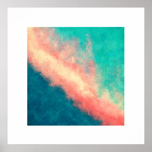 Poster Le paradis du sable rose (Carré zen) (Devant)