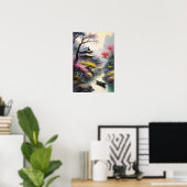 Poster Le paradis en bois dans la fosse (Bureau à domicile)