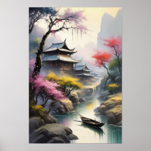 Poster Le paradis en bois dans la fosse