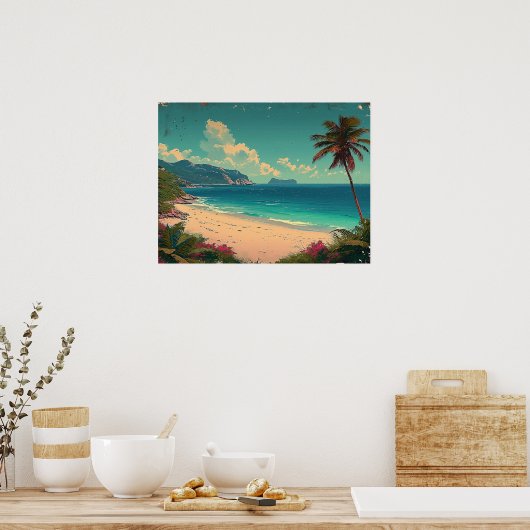 Poster Le paradis tropical attend (Cuisine)