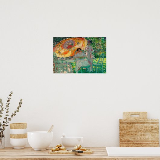 Poster Le Parasol du jardin (Cuisine)