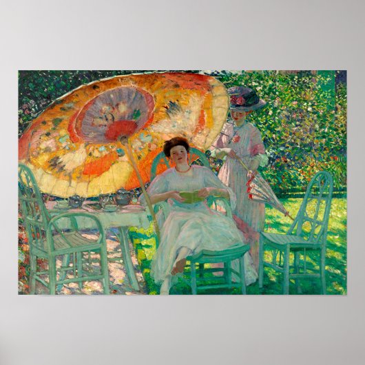 Poster Le Parasol du jardin (Devant)