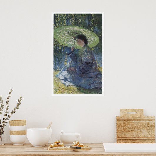 Poster Le Parasol Vert, Rose Guy de 1909 (Cuisine)