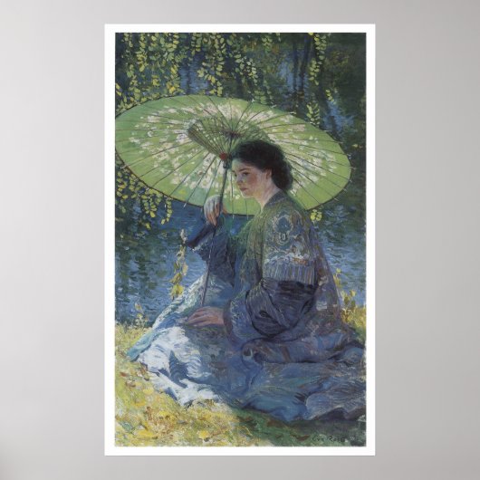 Poster Le Parasol Vert, Rose Guy de 1909 (Devant)