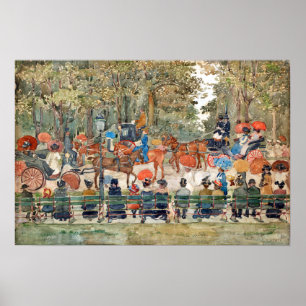 Poster Le parc central Maurice Prendergast