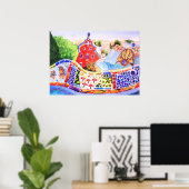 Poster Le Parc de Gaudi. (Bureau à domicile)