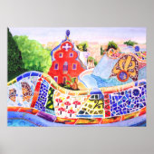 Poster Le Parc de Gaudi. (Devant)
